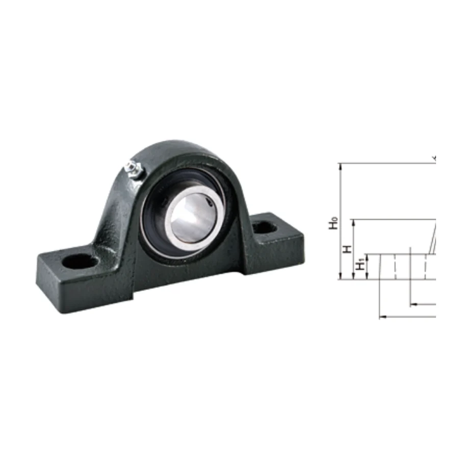UCPE200 series pillow block bearing unit extended base setscrew locking cast iron