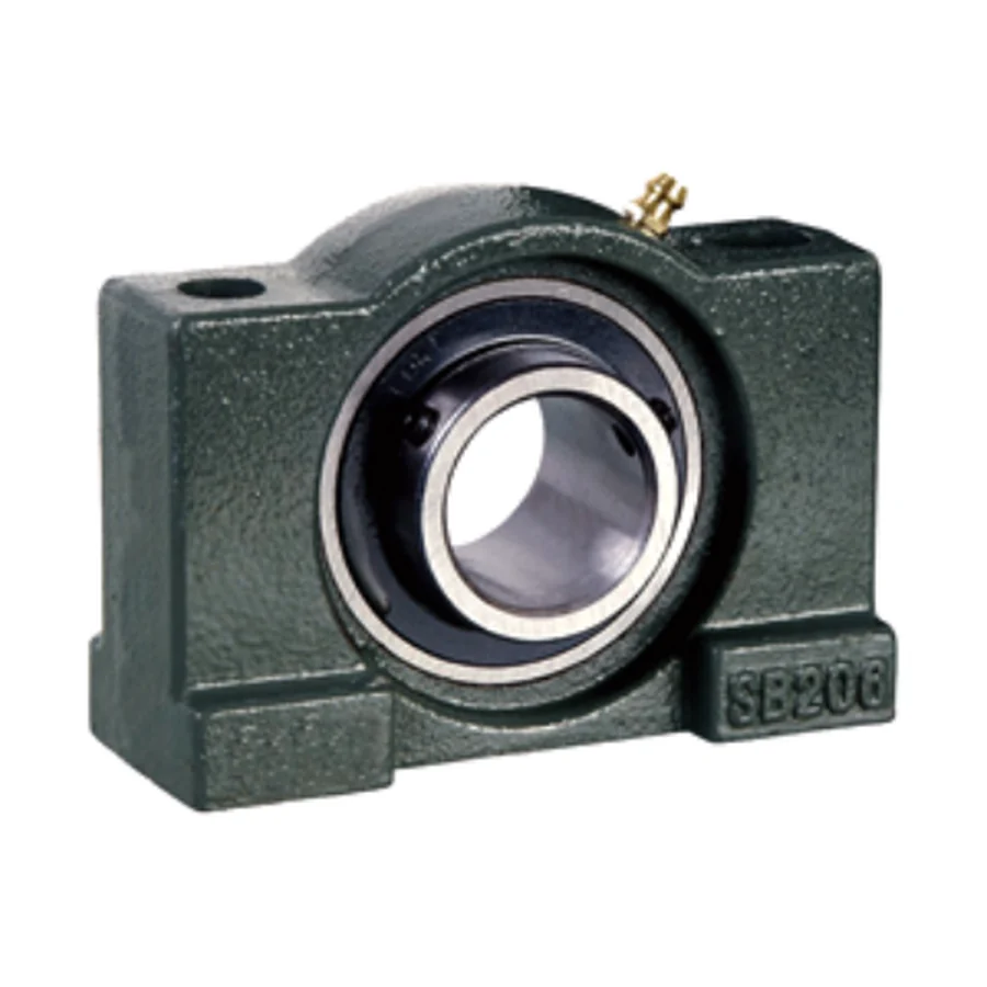 UCSB200 series pillow block bearing unit solid base setscrew locking cast iron