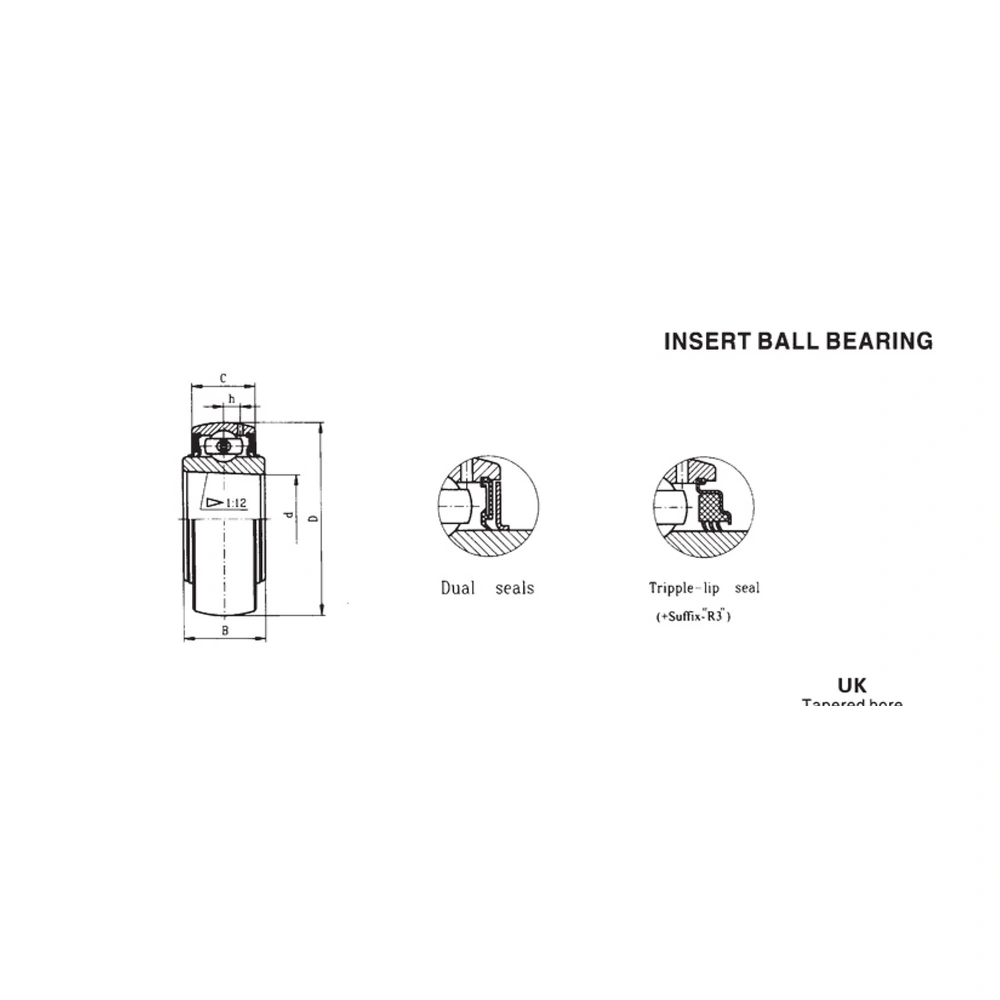UK Tapered Bore Insert Bearing - Adapter Sleeve Mounting - Image 2